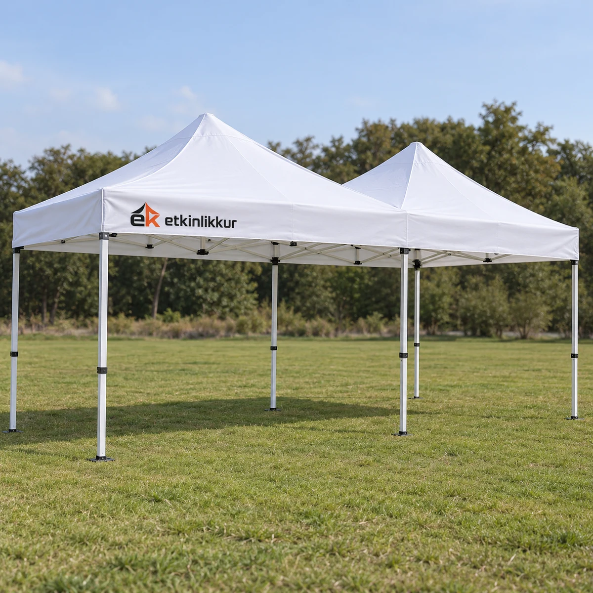 4×8 Gazebo 40’lık Çelik Gövde 1 Adet Tavanlı Model