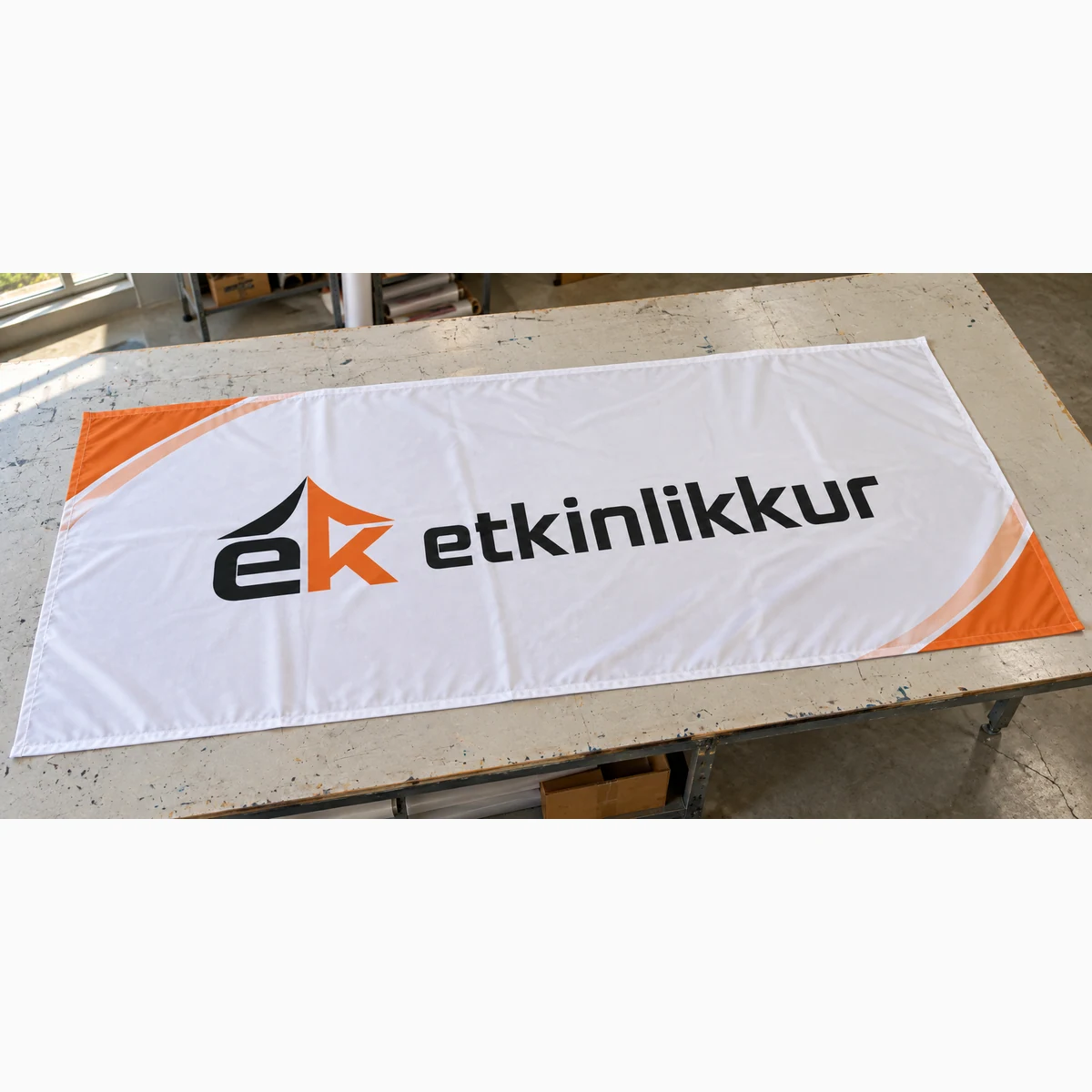 450×225 Örümcek Kumaş Baskısı